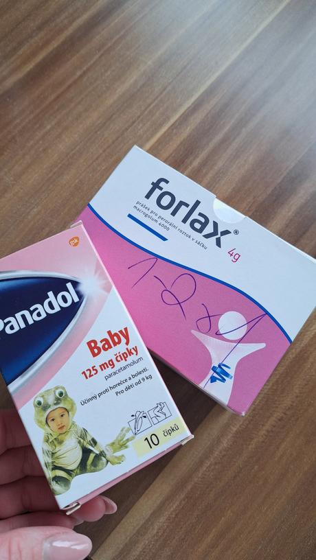 Forlax a panadol čípky, 