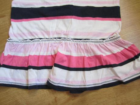 Bavlněné letní pruhované šaty, šatičky, h&m,122