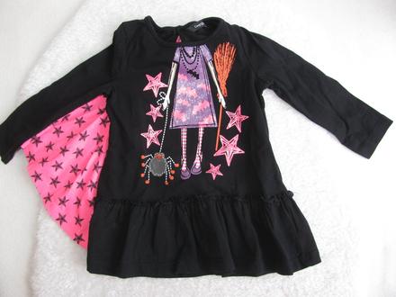 Karnevalový kostým-šaty s pláštěm čarodějka, 