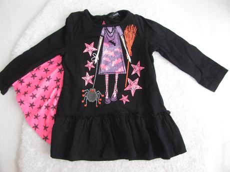 Karnevalový kostým-šaty s pláštěm čarodějka, 