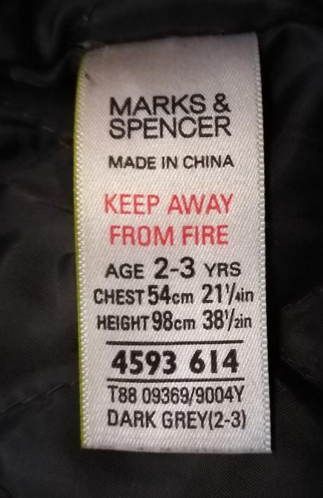 Kabátek 98/104, marks & spencer,98