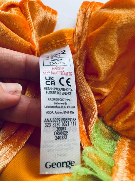 An10/ kostym šaty dýně - v.1/2 roky, 