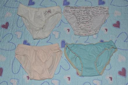 4x bavlněné spodní kalhotky, 104