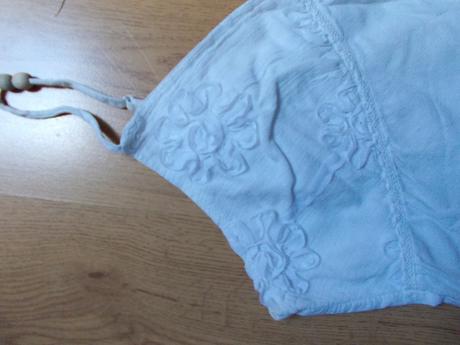 Bílé šaty na ramínka, xl