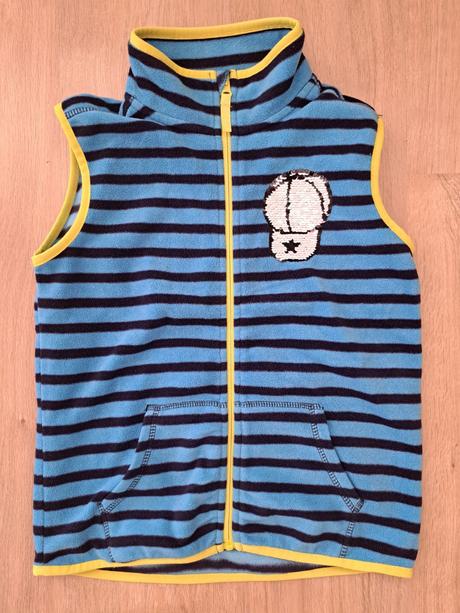 Fleesová vestička s ovečkou, wolf,140