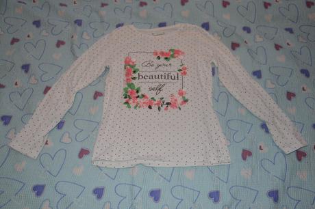 152 triko dlouhý rukáv vintage, primark,152