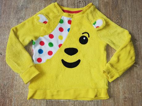 Mikina fleece medvídek pudsey vel.98, george,98