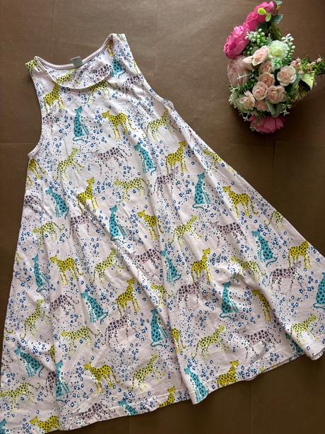 Ob/ šaty růžové s gepardem - v.9 let, tu,134