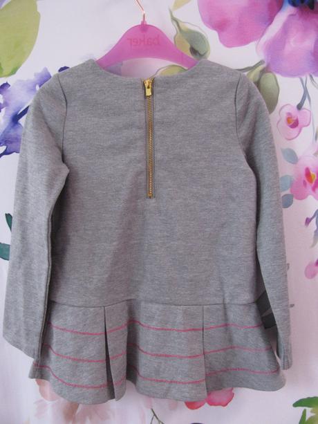 Šedá pružná dívčí tunika vel. 2-3 roky, 98