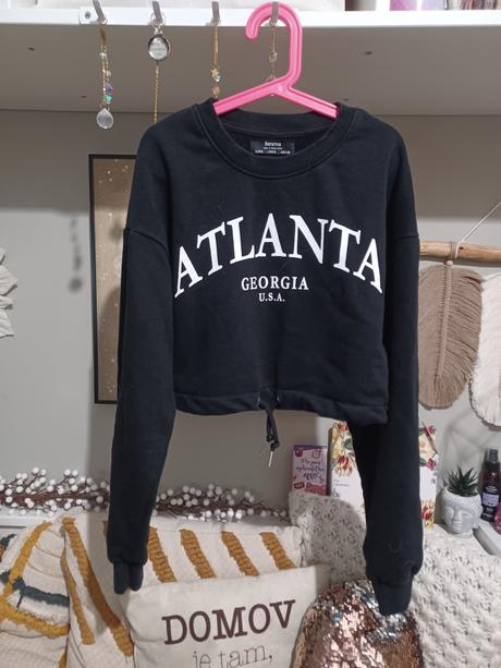 Croptop mikina bershka s / 158-164, bershka,164