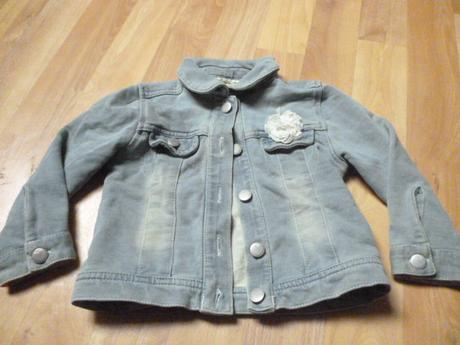 Tepláková riflová bunda vel. 2-3, 98