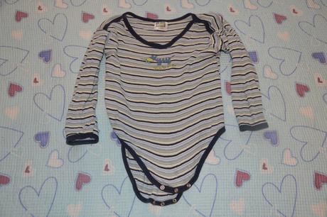 Bavlněné body dlouhý rukáv se zebrou, dimo,98