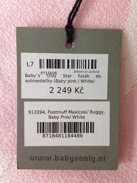 Zimní fusak autosedačka,kočárek babys only star, baby´s only