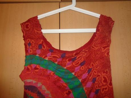 Cihlově červený top desigual, desigual,l