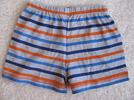 Bavlněné pruhované šortky, pepco,86