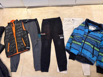 Set pro kluka 164 - 3 kalhoty+bunda+vesta, 158–170