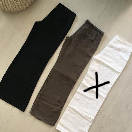 Dámské letní lněné kalhoty, vel. xs - s, s