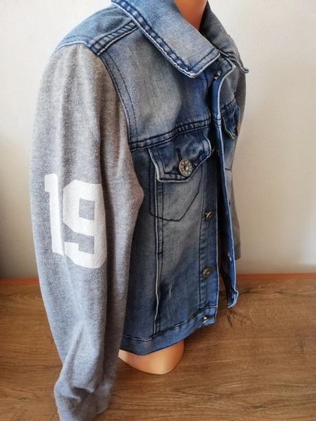 Džínsová bundo/mikina 6-8r., 122