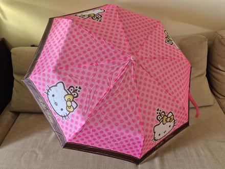 Dívčí skládací deštník hallo kitty, 