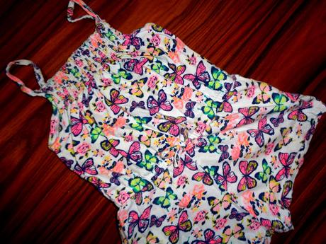 Kouzelný motýlkový bavlněný letní overal, young dimension,104