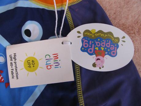 Koupací barevné tričko z plavkoviny peppa pig, miniclub,86