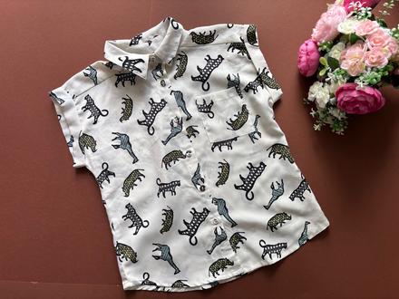 Košile letní šifonova- v. 6 let krémové barvy, river island,116