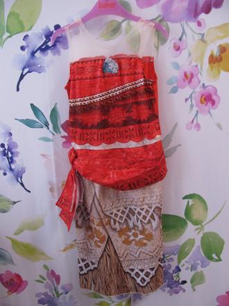 Kostým na karneval - šaty krásná moana, 