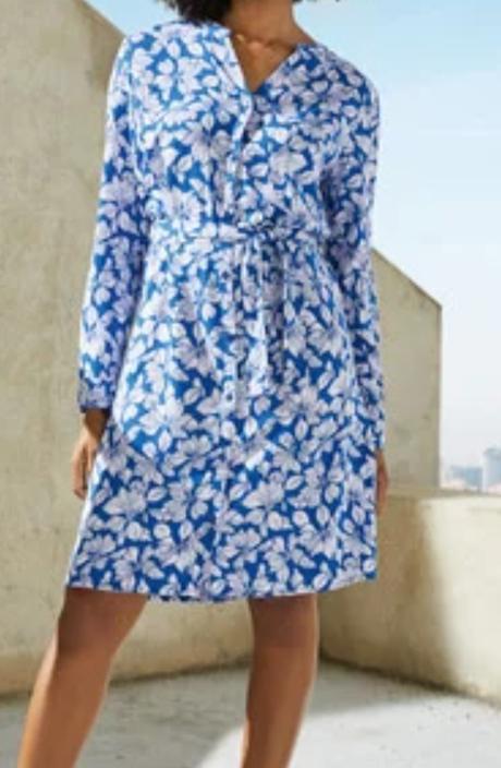 Esmara blůzové květované šaty z viskózy, esmara,40