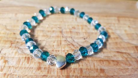 Jarní náramek skleněný, 