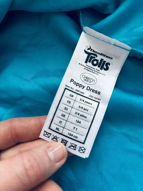 An5/ kostym šaty troll - v.3/4 roky,