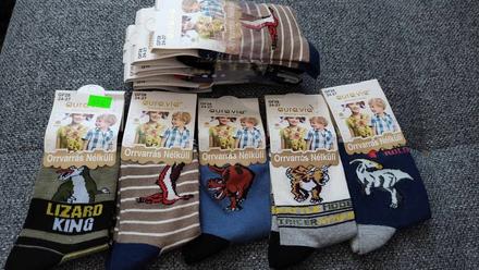 Ponožky chlapecké 5ks vel.24-27 dinosauři, 24 / 25 / 26