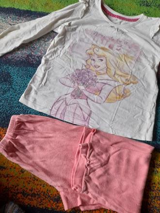 Pyžamo, pyžamko s princeznou dvoudílné na holku, 104