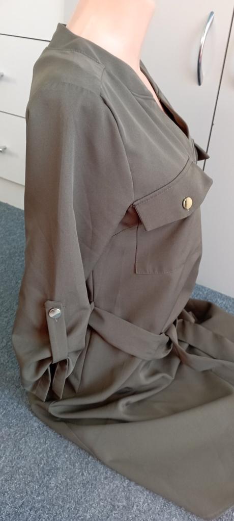 Šaty khaki zn."bodyflirt" vel."34" i větší, 34