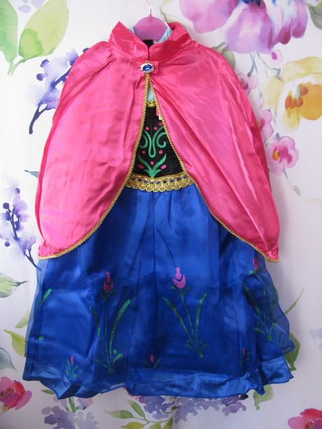 Karneval-6 dílný kostým ledové království anna,