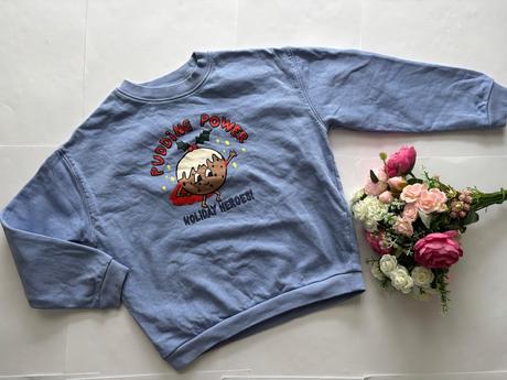 K1/ mikina vánoční motivem - v.7/8 let, 128