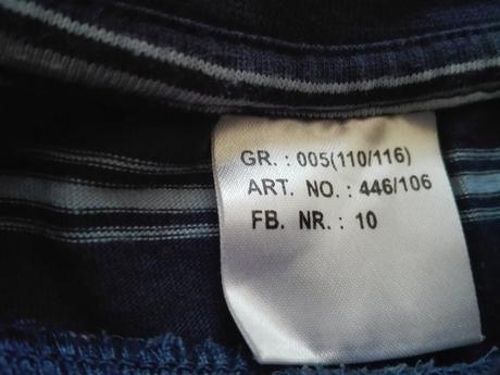 Tričko krátký rukáv 110/116, 110