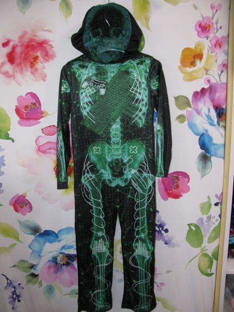 Kostým-hráč kostlivec/gamer skeleton halloween,