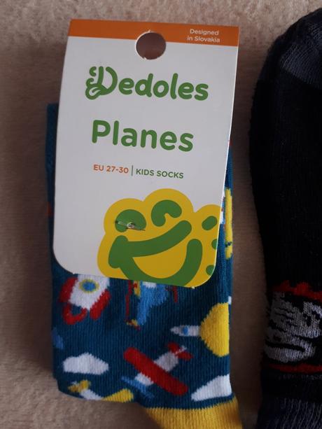 Dětské kotníkové ponožky mix, vel.27/30 + dedoles, f&f,27