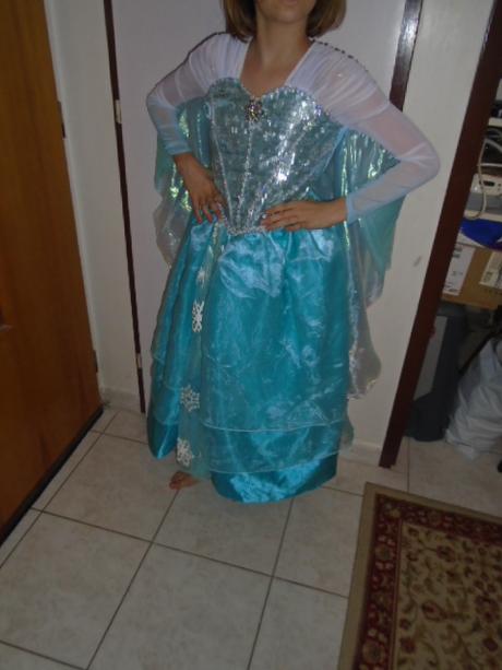 Šaty elsa frozen licence luxusní vel 9/10 let 140, 