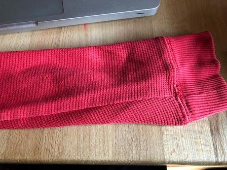 Cervene tricko dlouhy rukav na donoseni 98/104 h&m, h&m,98