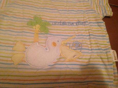 Dětské tričko pelikán, palma, proužky, tulec trend,62