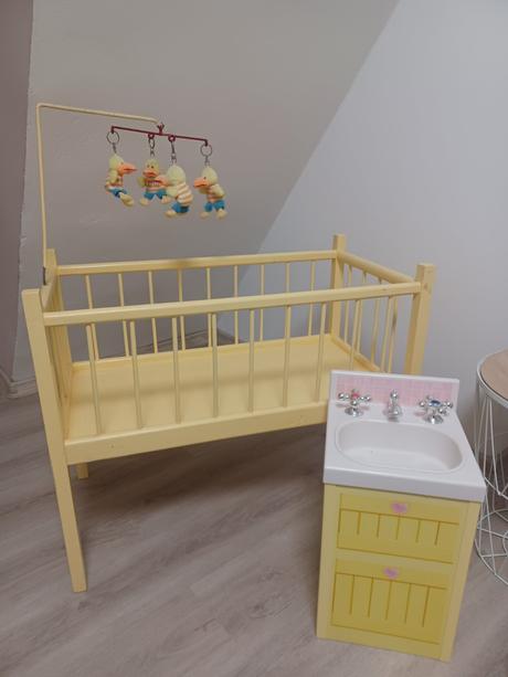 Maxi postýlka pro panenky 70cm,