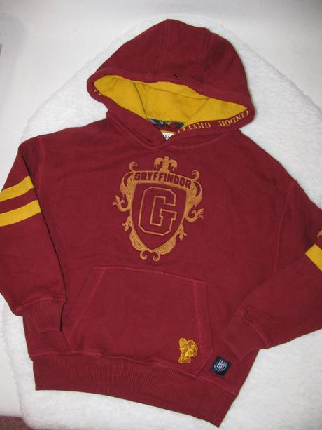 Bavlněná mikina s kapucí harry potter gryffindor, marks & spencer,122
