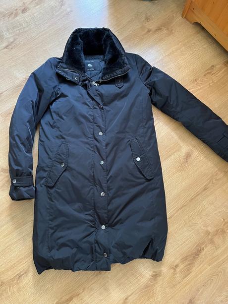 Kvalitní, teplý, péřový kabát zara, vel s, zara,s