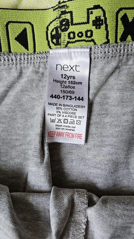 2pack dvoudílná krátká pyžama next 152 - gamer, next,152