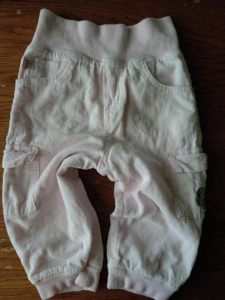 Růžové manžestrové kalhoty mohini , 80