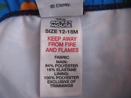 Chlapecké plavky s nohavičkou disney v.12-18 měs., disney,86