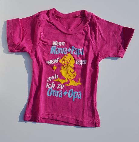 E46 dívčí triko s krátkým rukávem kuře vel. 92, 92