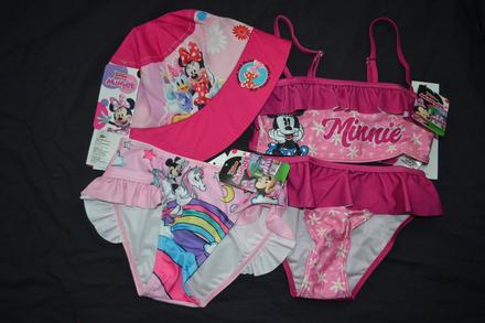 Letní set,2x plavky,klobouk,v.122, disney,122