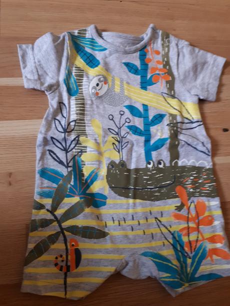 Letní overal se zvířátky vel. 56, nutmeg,56